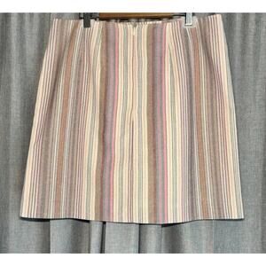 Loft NWT Skirt Womens Pink Woven Knit A-Line Mini Lined Size 8